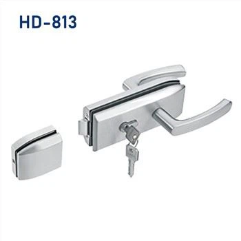 Vierkant glazen deurslot met magnetische slagplaat